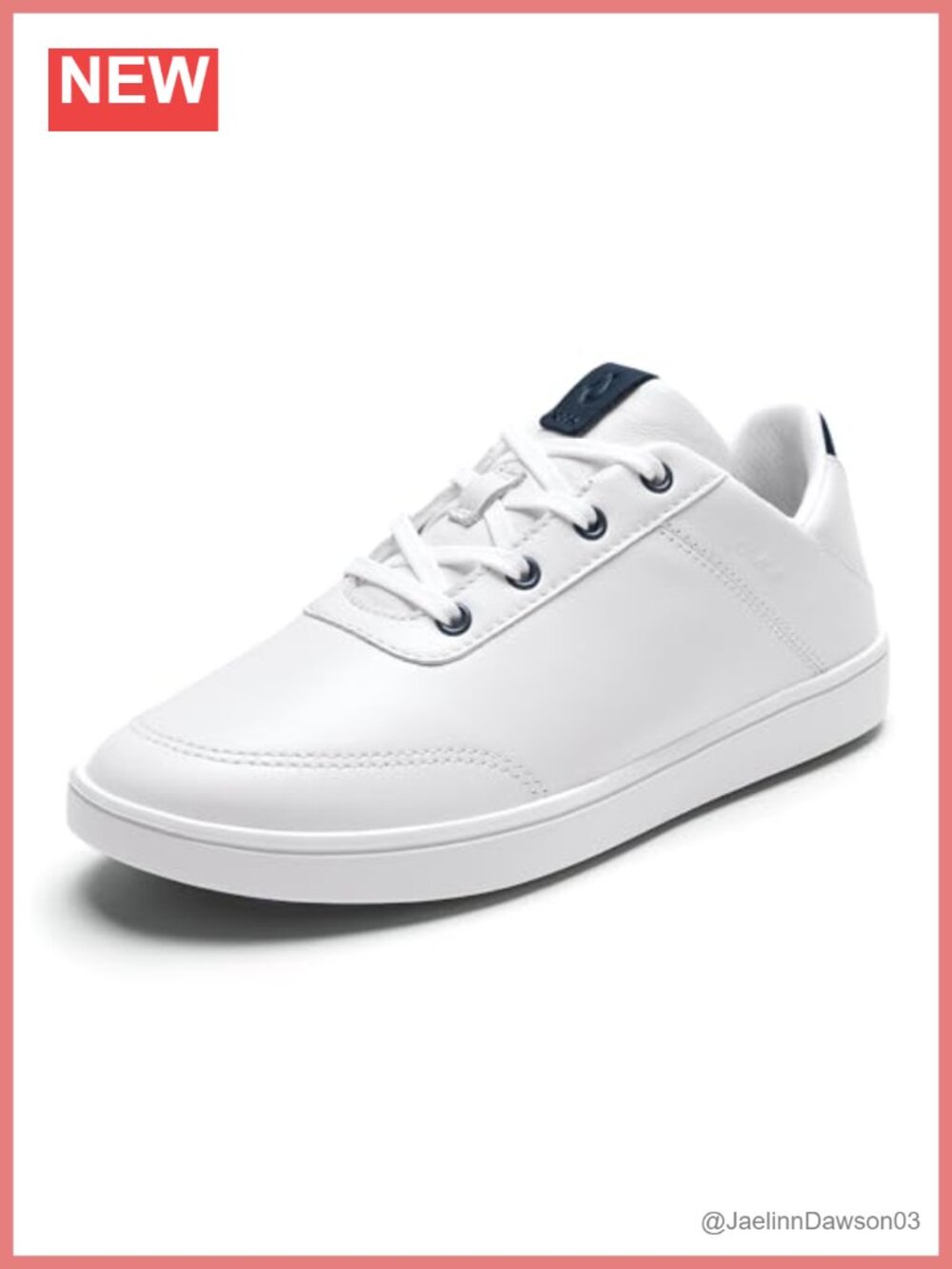 Waterproof Leather Golf Shoes for Women, Lace-Up Athletic Sneakers